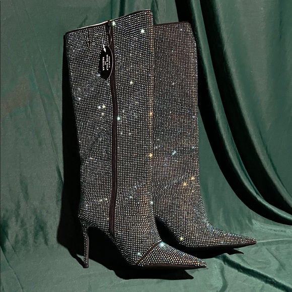 INC International Concepts Glittering Heeled Boots - Picture 5 of 12